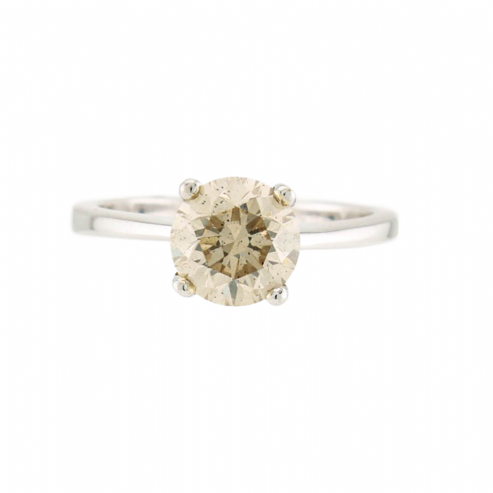18ct White Gold Diamond Solitaire Ring 1.76ct 0521687