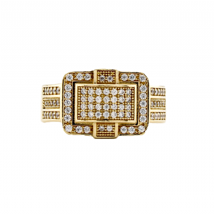 Pre-Owned 9ct Yellow Gold Stone Set Cluster Ring 1508685