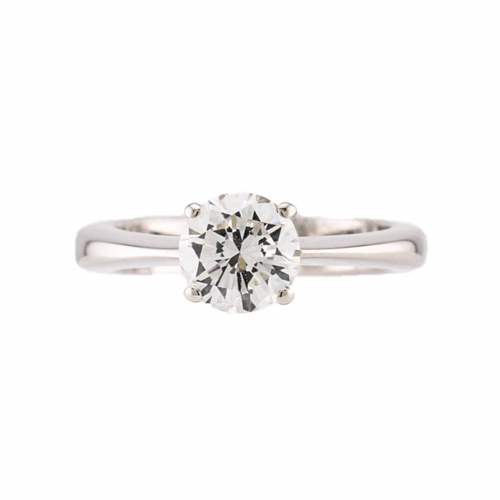 Pre-Owned 18ct White Gold Diamond Solitaire Ring 1.15ct