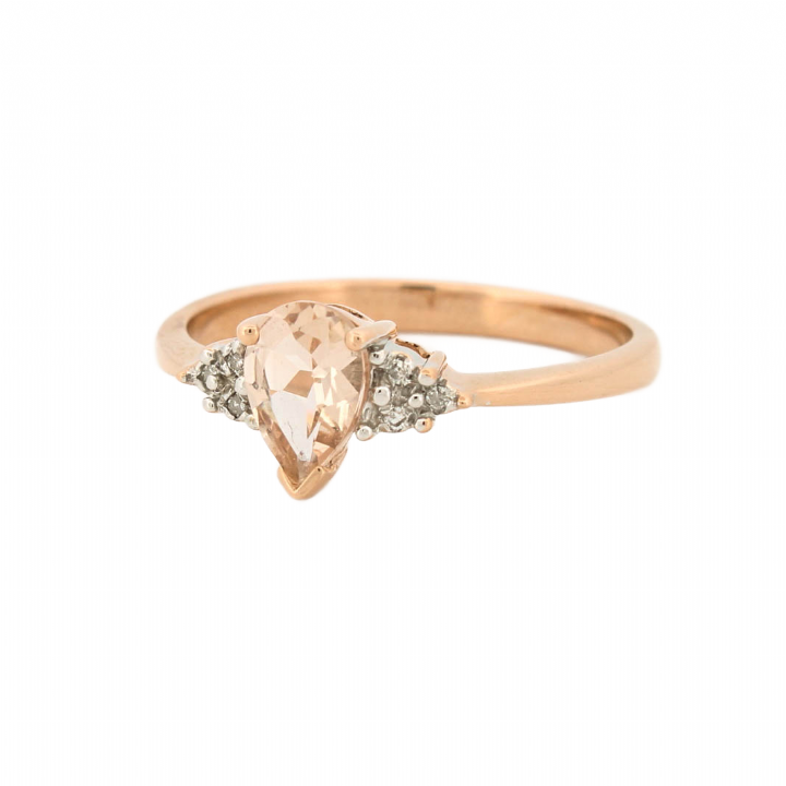 Pre-Owned 9ct Rose Gold Stone Set Ring