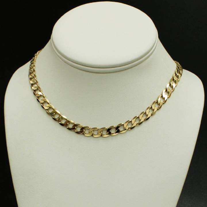 Pre-Owned 9ct Yellow Gold Curb Link Chain