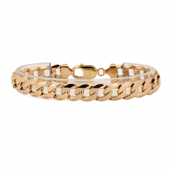 Pre-Owned 9ct Yellow Gold Curb Bracelet 1505858