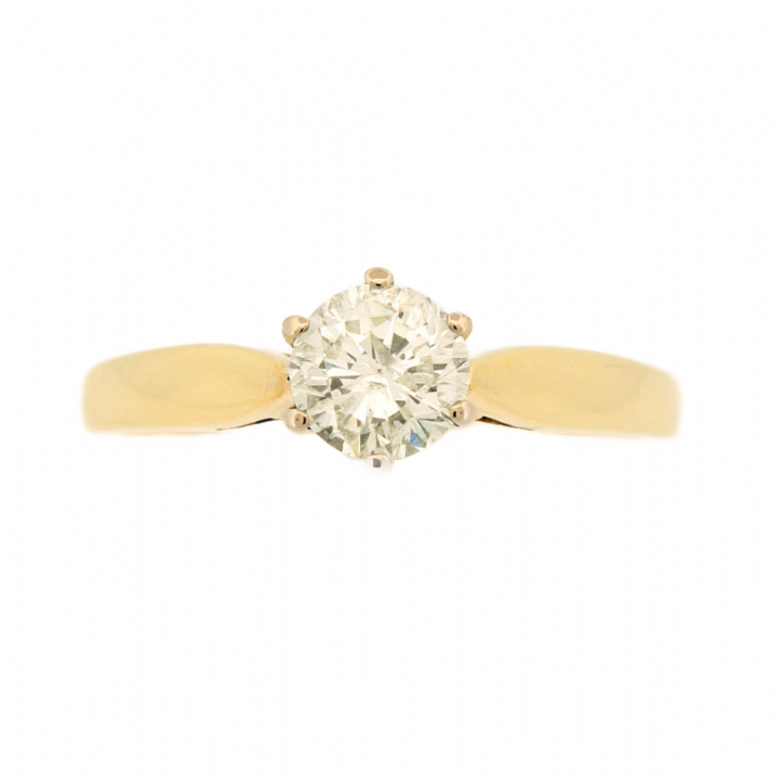 Pre-Owned 18ct Yellow Gold Diamond Solitaire Ring 0.70ct 1601993