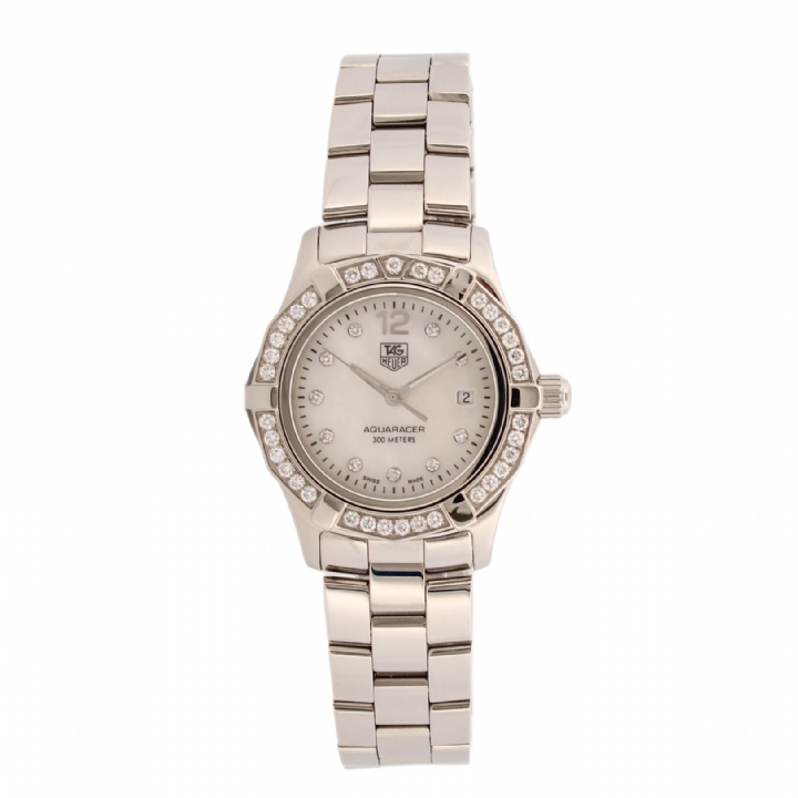 Pre-Owned 27mm Tag Heuer Aquaracer Watch, Diamond Dial & Bezel