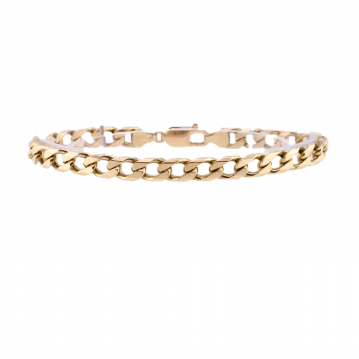 Pre-Owned 9ct Yellow Gold Curb Bracelet 1505807