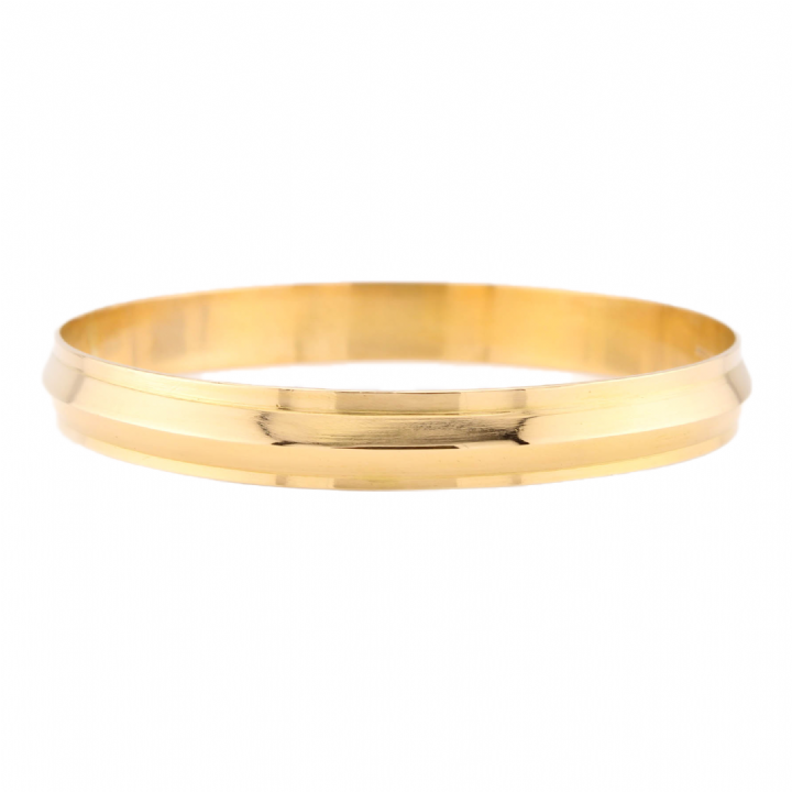Pre-Owned 18ct Yellow Gold Solid Bangle