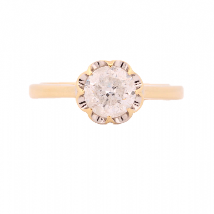 Pre-Owned 14ct Yellow Gold Diamond Solitaire Ring 1.03ct