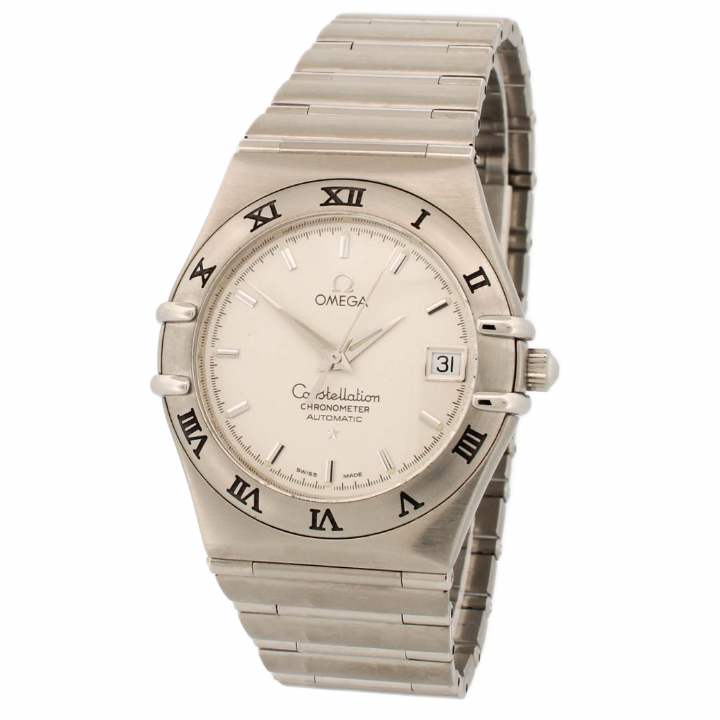 Pre-Owned 35.5mm Omega Constellation Watch, White Dial