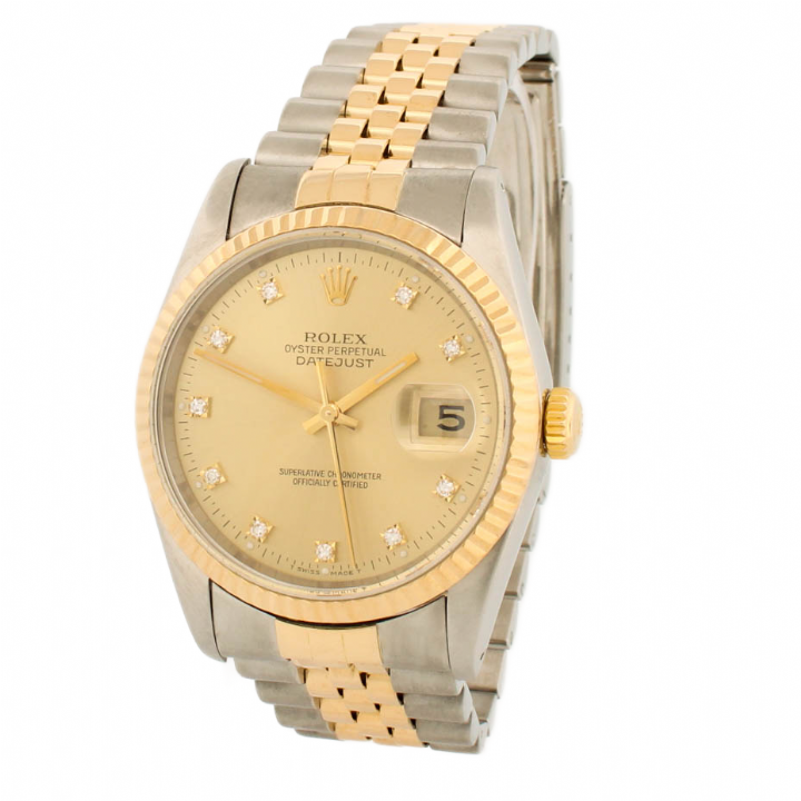 Pre-Owned 36mm Rolex DateJust Watch & Authenticity 16233