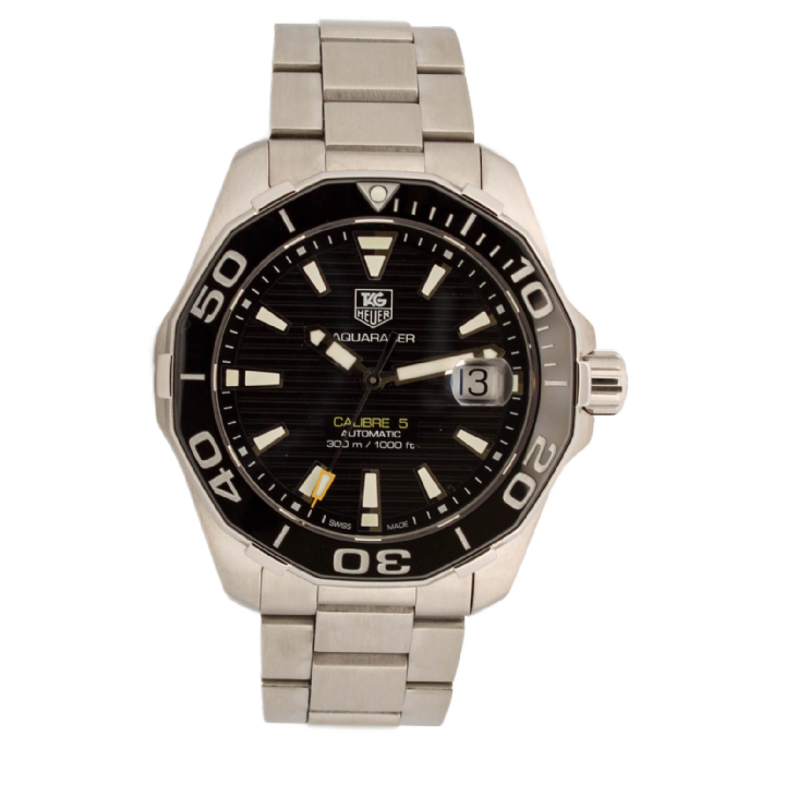 Pre-Owned 41mm Tag Heuer Aquaracer Watch, Black Dial 7209176