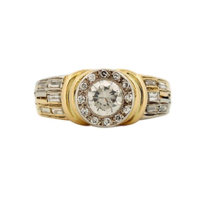 Pre-Owned 18ct Gold Diamond Solitaire Ring Total 1.16ct