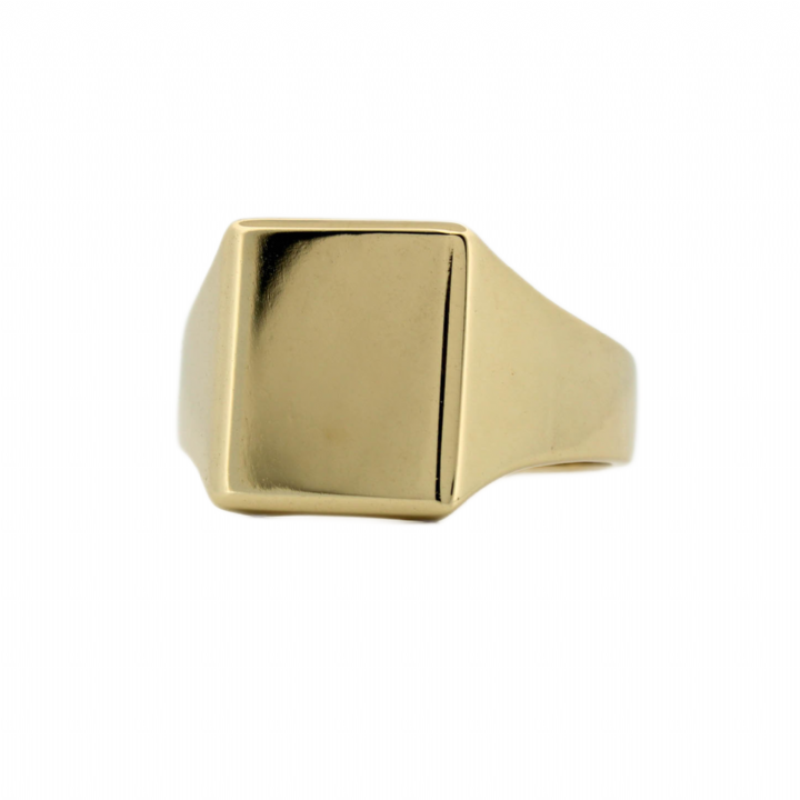 Pre-Owned 9ct Yellow Gold Rectangular Signet Ring