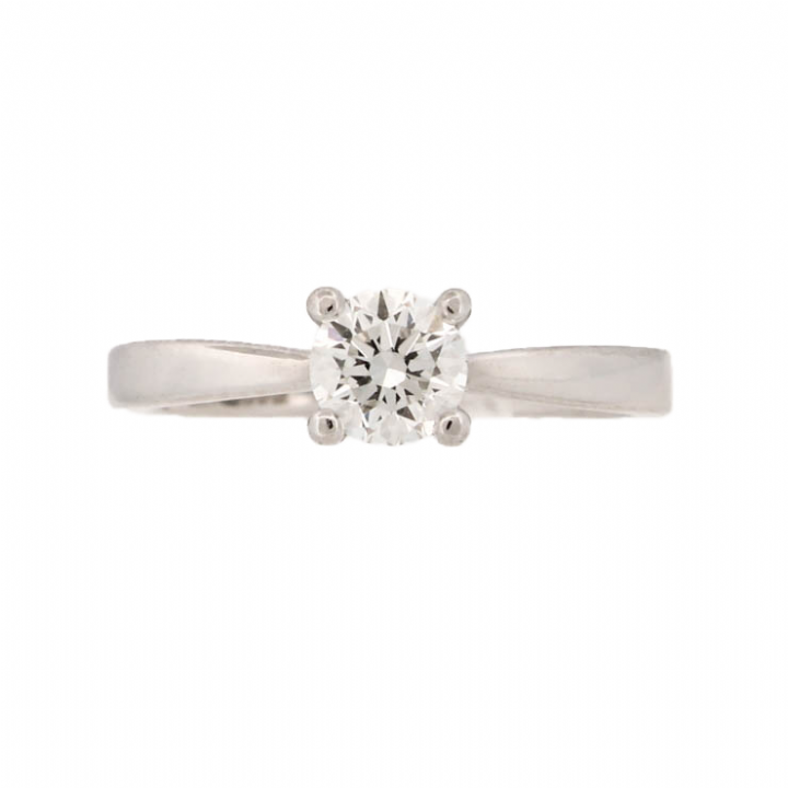 Pre-Owned Platinum Diamond Solitaire Ring 0.46ct 1601978