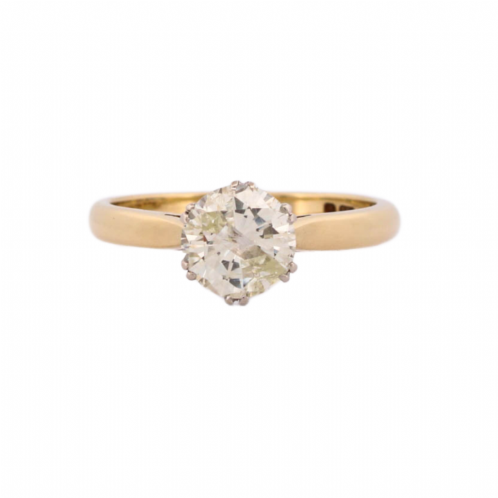 Pre-owned 18ct Yellow Gold Diamond Solitaire Ring 1.20ct