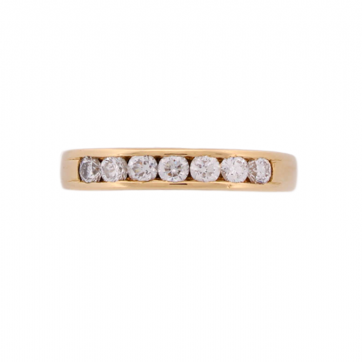 Pre-Owned 18ct Yellow Gold Diamond Eternity Ring Total 0.50ct