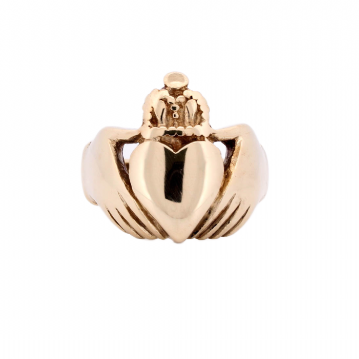 Pre-Owned 9ct Yellow Gold Claddagh Ring 1508730