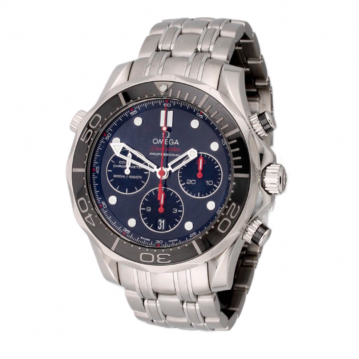 Pre-Owned 44mm Omega Seamaster Watch, Original Papers 1703699