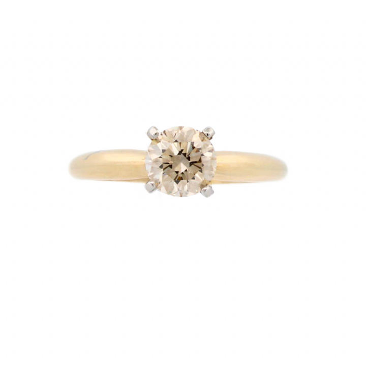 Pre-Owned 14ct Yellow Gold Diamond Solitaire Ring 0.92ct