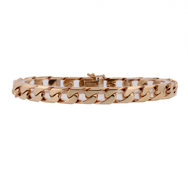 Pre-Owned 9ct Yellow Gold Curb Bracelet 1505869