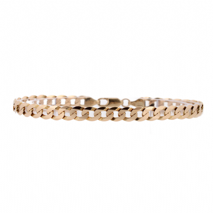 Pre-Owned 9ct Yellow Gold Diamond Cut Bracelet