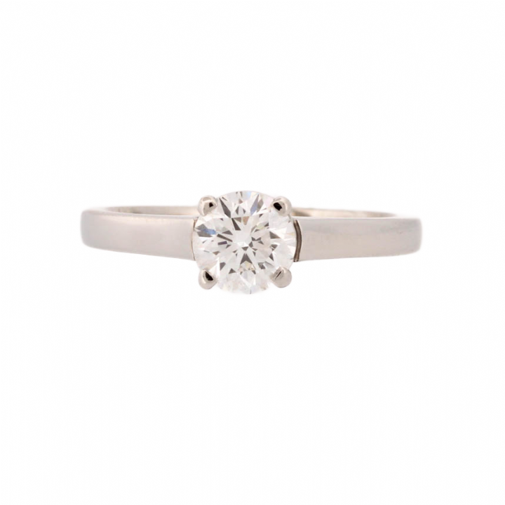Pre-Owned Platinum Diamond Solitaire Ring 0.73ct