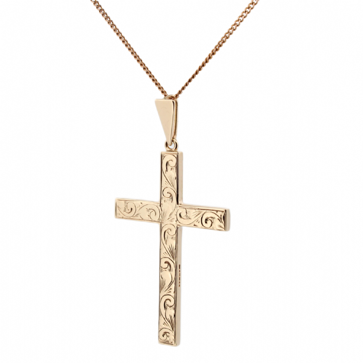 Pre-Owned 9ct Yellow Gold Engraved