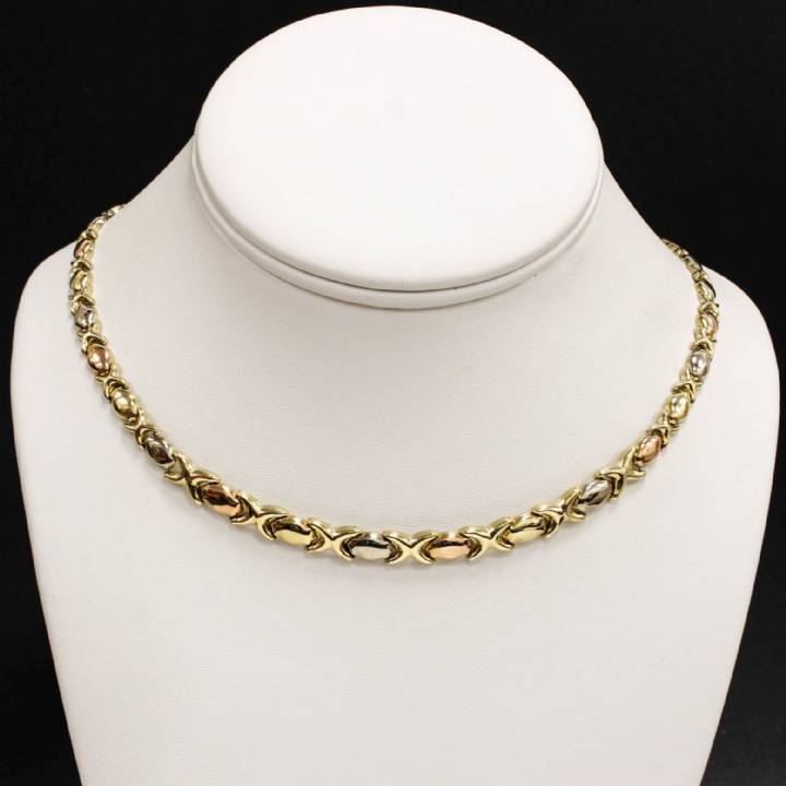 Pre-Owned 9ct 3 Colour Gold 18