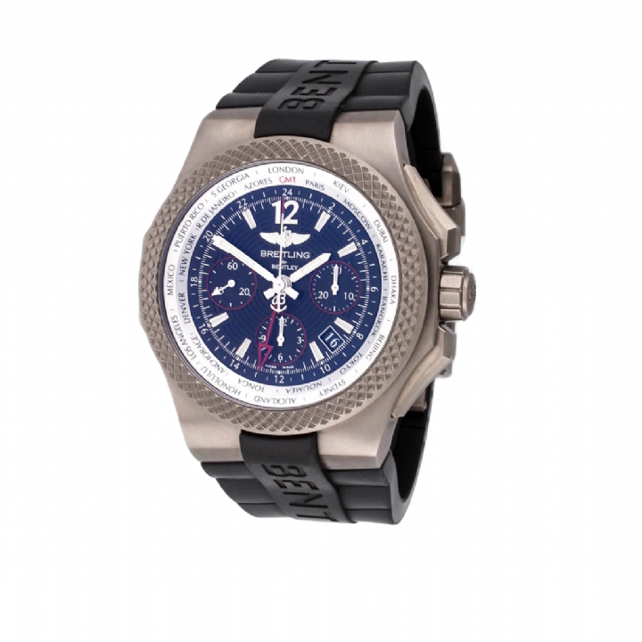 Pre-Owned 44mm Breitling Bentley GMT Watch, Original Papers