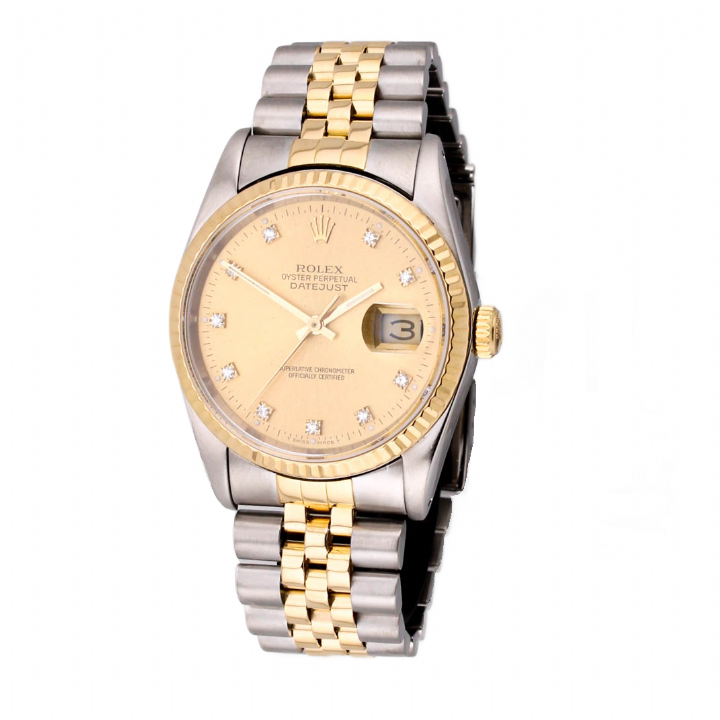 Pre-Owned 36mm Rolex Datejust Watch, Diamond Dial 7201311
