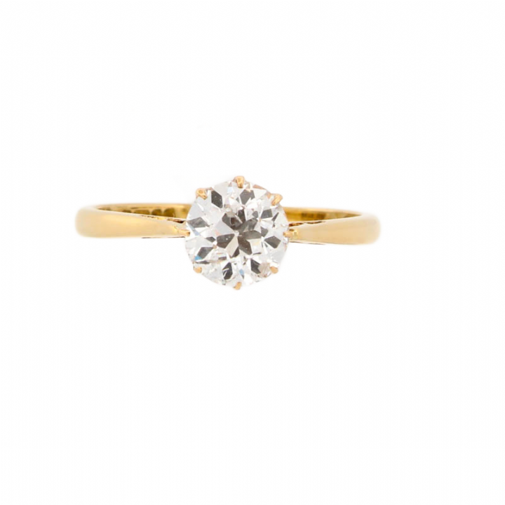 Pre-Owned 18ct Yellow Gold Diamond Solitaire Ring 1.24ct