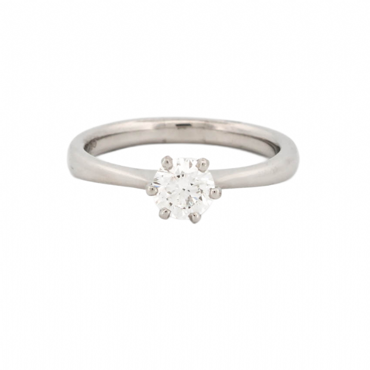 Pre-Owned Platinum Diamond Solitaire Ring 0.50ct 1601942