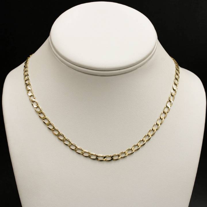 Pre-Owned 9ct Yellow Gold Diamond Cut Curb Chain