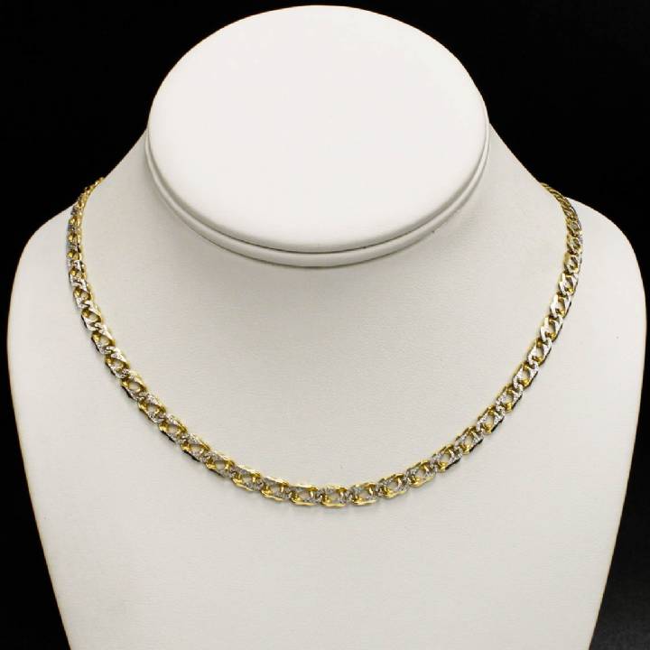 Pre-Owned 9ct 2 Colour Gold 18