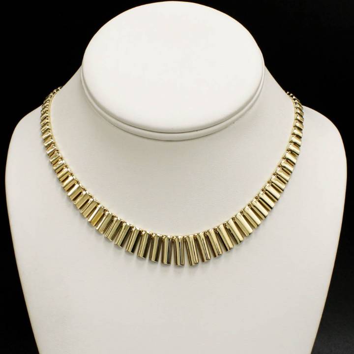Pre-Owned 9ct Yellow Gold Cleopatra Style Necklace