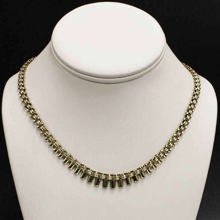 Pre-Owned 9ct Yellow Gold Cleopatra Style Necklet