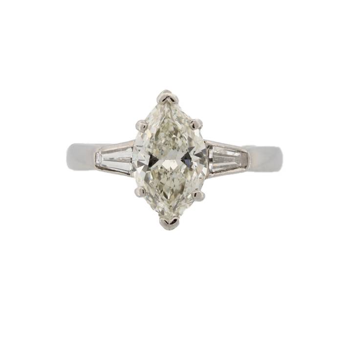 Pre-Owned Platinum Diamond Solitaire Ring Total 1.88ct