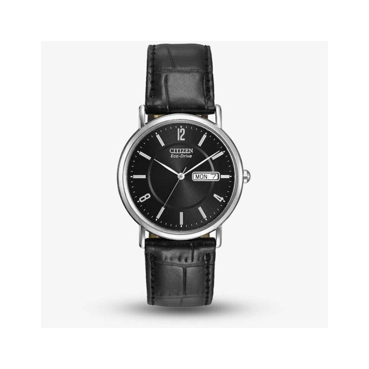 Citizen Gents Eco-Drive Strap Watch, Black Dial 0104206