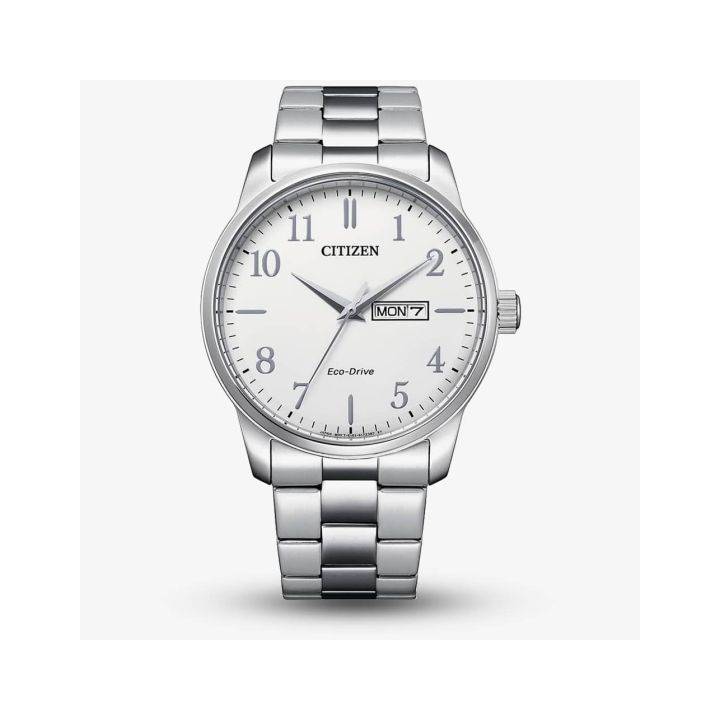 Citizen Gents Eco-Drive Bracelet Watch, White Dial