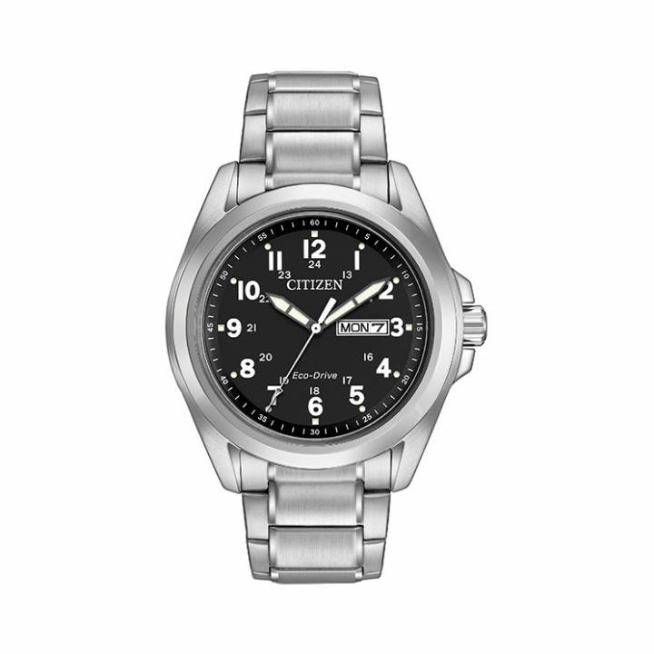 Citizen Mens Steel Bracelet Watch, Blue Dial